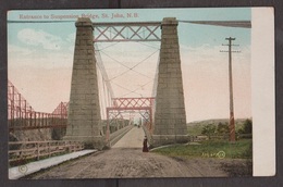 Entrance To Suspended Bridge, Saint John, NB - Unused - St. John