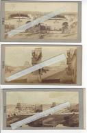 Circa 1850 ROME ROMA 3 STEREO ITALIE ITALIA PHOTO STEREO /FREE SHIPPING REGISTERED - Stereoscopio