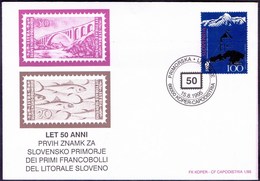 TRIESTE - VUJNA - 50 Anni Dei Primi Francobolli Del Litorale Sloveno - 15. VIII 1995. - Marcophilia