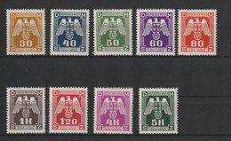 MiNr. 13-19, 23, 24 Deutschland Besetzungsausgaben II. Weltkrieg Böhmen Und Mähren, Dienstmarken - Unused Stamps
