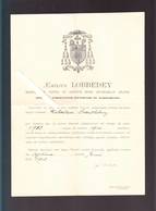 Placard Mortuaire - Emilius Lobbdey - Imp De L'eveché D' Arras - Septima Junii 1915 - Overlijden