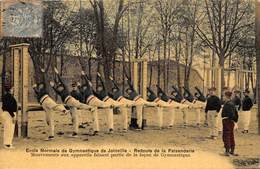 94-JOINVILLE- ECOLE NORMALE DE GYMNATIQUE , REDOUTE DE LA FAISANDERIE MOUVts AUX APPAREILS FAISANT PARTIE DE LA LECON - Joinville Le Pont