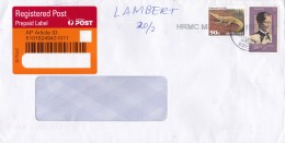 Australia 2017  90c Crocodile On Domestic Registered Letter - Brieven En Documenten