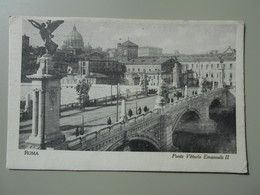 ITALIE LAZIO ROMA ROME PONTE VITTORIO EMANUELE II - Bruggen