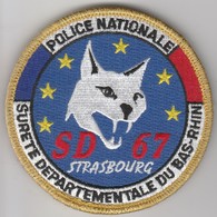 Écusson Police SD Strasbourg - Version Or (67) - Police
