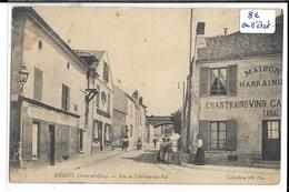 Rue De L'abbaye Du Val Gros Plan Commerces HARRAING CHANTRAINE VINS Tabac Boulangerie Ambulant MERY à ERMONT - Meriel