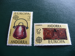 TIMBRES   ANDORRE  ESP   EUROPA   1976    N  94 / 95   COTE  2,00  EUROS   NEUFS  LUXE** - 1976