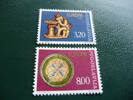 TIMBRES   YOUGOSLAVIE   EUROPA   1976    N  1524 / 1525   COTE  1,50  EUROS   NEUFS   LUXE** - 1976