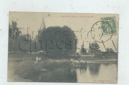 Farceaux (27) :Mp D'une Tonne à Eau Attelage Dans La Mare Près De L'église En 1907 (animé) PF. - Autres Communes