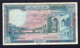 Banconota Libano 100 Livre 1964-88 (circolata) - Liban
