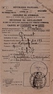 DONNET / TORPEDO LUXE 1927 /   Recipissé  Declaration  Mise En Circulation  Vehicule A Moteur / PREF Police - Auto's