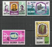 BRITISH SALOMON ISLANDS 1971 - DEATH OF BISHOP PATTESON ANNIVERSARY - CPL. SET - MNH MINT NEUF NUEVO - Iles Salomon (...-1978)