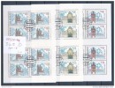 2000 : 3 Feuillets De 8 Timbres Monuments De La Voie Royale à Prague YT 250 / 252 - Usados