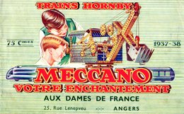 Catalogue MECCANO HORNBY DINKY 1937-38 Kemex Elektron Canots Autorails - Französisch