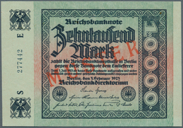 Deutschland - Deutsches Reich Bis 1945: 10.000 Mark 1923 Mit Regulärer Seriennummer Und Rotem Überdr - Otros & Sin Clasificación