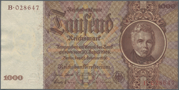 Deutschland - Deutsches Reich Bis 1945: 1000 Reichsmark 1936 "Schinkel" Mit Brauner Statt Roter KN, - Otros & Sin Clasificación