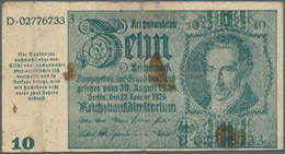 Deutschland - Deutsches Reich Bis 1945: 10 Mark Notausgabe 1945 "Schörner-Schein", Ro.180, Stark Geb - Otros & Sin Clasificación