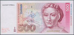 Deutschland - Bank Deutscher Länder + Bundesrepublik Deutschland: 500 DM 1991, Ro.301a In Kassenfris - Otros & Sin Clasificación