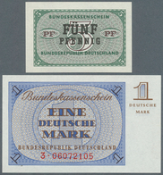 Deutschland - Bank Deutscher Länder + Bundesrepublik Deutschland: 5 Pfennig Und 1 DM O.D.1967 Bundes - Otros & Sin Clasificación