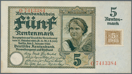 Deutschland - DDR: Komplette Typensammlung Der Kuponausgaben 1948 Mit 1, 2, 5 Rentenmark, 5, 10, 2 X - Andere & Zonder Classificatie