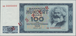 Deutschland - DDR: 100 Mark 1964 Muster Ro 358M1, In Erhaltung: UNC. - Andere & Zonder Classificatie