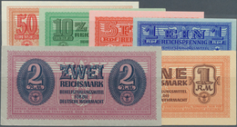 Deutschland - Nebengebiete Deutsches Reich: Set Mit 6 Banknoten Der Behelfszahlungsmittel Der Wehrma - Sonstige & Ohne Zuordnung