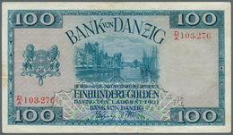 Deutschland - Nebengebiete Deutsches Reich: Danzig: 100 Gulden 1931, Ro.841, Gebraucht Mit Mehreren - Altri & Non Classificati