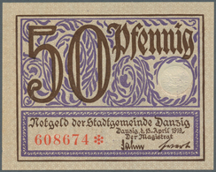 Deutschland - Nebengebiete Deutsches Reich: 50 Pfennig Stadtgemeinde Danzig 1919, P.11 Mit Leicht Be - Otros & Sin Clasificación