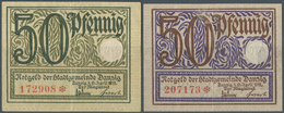 Deutschland - Nebengebiete Deutsches Reich: 50 Pfennig Stadtgemeinde Danzig 1919 In Grün Und Lila, P - Other & Unclassified