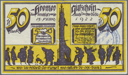 Deutschland - Notgeld - Bremen: Bremen, Bremer Bühnen Bazar, 50 Mark, 15.-16.2.1922, Mit KN Und Rund - [11] Emisiones Locales