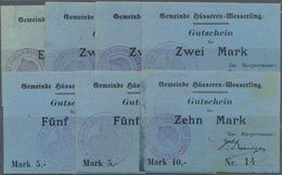 Deutschland - Notgeld - Elsass-Lothringen: Hüsseren-Wesserling, Oberelsass, Gemeinde, 1 (dt. Stempel - Sonstige & Ohne Zuordnung