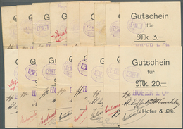 Deutschland - Notgeld - Elsass-Lothringen: Rappoltsweiler, Oberelsass, Hofer & Cie., 1 (4), 2 (3), 3 - Otros & Sin Clasificación