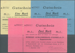 Deutschland - Notgeld - Elsass-Lothringen: Roppenzweiler, Oberelsass, Weberei Schlumberger-Steiner & - Otros & Sin Clasificación