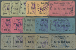 Deutschland - Notgeld - Elsass-Lothringen: Sennheim, Oberelsass, Stadt, 1/2 (3), 1 (2), 2 (3), 3 (3) - Otros & Sin Clasificación