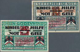 Deutschland - Notgeld - Hamburg: Hamburg, "Liebicin", 50, 100 Mark, O. D. - 31.10.1925, Aufdrucke Au - [11] Local Banknote Issues