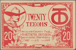 Deutschland - Notgeld - Rheinland: Berncastel, 90. Division, 20 TO's, 1.-2.5.1919, Schein Für Ein Ab - [11] Emissions Locales