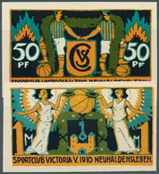 Deutschland - Notgeld - Sachsen-Anhalt: Neuhaldensleben, Sport-Club Victoria Von 1910, 50 Pf., 1 Mar - [11] Emissioni Locali