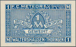 Deutschland - Notgeld - Thüringen: Waltershausen, F. C. Meteor E. V., 1 Mark, 25.9.1921, Erinnerungs - [11] Lokale Uitgaven