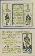 Deutschland - Notgeld - Westfalen: Hamm, Bürgerschützenverein, 1, 3 Mark, 6./7.2.1921, Erh. I, II-, - Andere & Zonder Classificatie