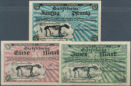 Deutschland - Notgeld - Westfalen: Sundwig, H. Meise, "Heinrichshöhle", 50 Pf., 1, 2 Mark, O. D., Er - Altri & Non Classificati