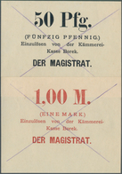 Deutschland - Notgeld - Ehemalige Ostgebiete: Borek, Posen, Magistrat, 50 Pf., 1 Mark, O. D., Ohne S - Autres & Non Classés