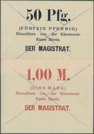 Deutschland - Notgeld - Ehemalige Ostgebiete: Borek, Posen, Magistrat, 50 Pf., 1 Mark, O. D., Ohne S - Sonstige & Ohne Zuordnung