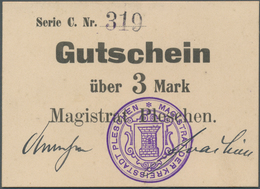 Deutschland - Notgeld - Ehemalige Ostgebiete: Pleschen, Posen, Magistrat, 3 Mark, O. D., Serie C, Rs - Autres & Non Classés