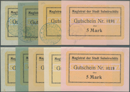 Deutschland - Notgeld - Ehemalige Ostgebiete: Sulmirschütz, Posen, Magistrat, 50 Pf., 1, 2, 5 Mark, - Andere & Zonder Classificatie