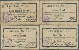 Deutschland - Notgeld - Ehemalige Ostgebiete: Vandsburg, Westpreußen, Magistrat, 1/2, 1, 2, 3 Mark, - Autres & Non Classés