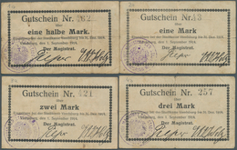 Deutschland - Notgeld - Ehemalige Ostgebiete: Vandsburg, Westpreußen, Magistrat, 1/2, 1, 2, 3 Mark, - Other & Unclassified