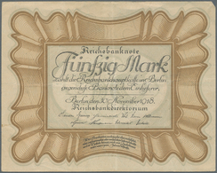 Deutschland - Sonstige: Album Mit Ca. 170 Banknoten Von 1898 Bis 1945, In Vielen Fällen Doppelt Vorh - Sonstige & Ohne Zuordnung