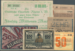 Deutschland - Notgeld: Fotoalbum Mit Ca. 350 Geldscheinen Auf Fotoecken. Enthalten Sind Ca. 290 Deut - Autres & Non Classés