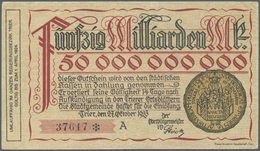 Deutschland - Notgeld: Hochinflation Mit Etwas 1922 Und Goldgeld, Ca. 150 Scheine überwiegend Aus Sü - Altri & Non Classificati