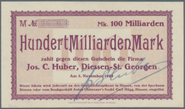 Deutschland - Notgeld - Bayern: Diessen-St. Georgen, Jos. C. Huber, Album Mit 17 Scheinen (14 Versch - [11] Local Banknote Issues
